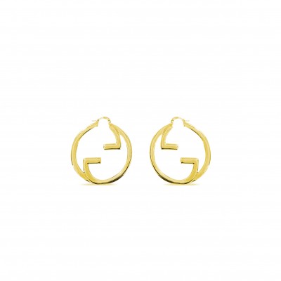 GUCCI INTERLOCKING G LARGE EARRINGS