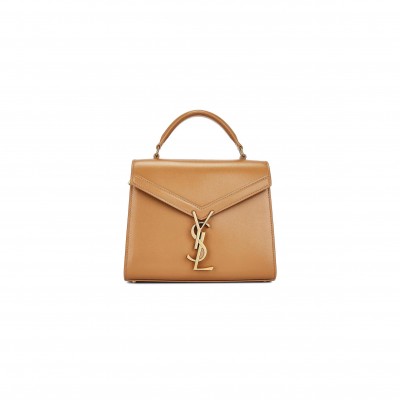 YSL CASSANDRA MINI TOP HANDLE BAG IN SMOOTH LEATHER 6239300SX0W9805 (20*16*7.5cm)