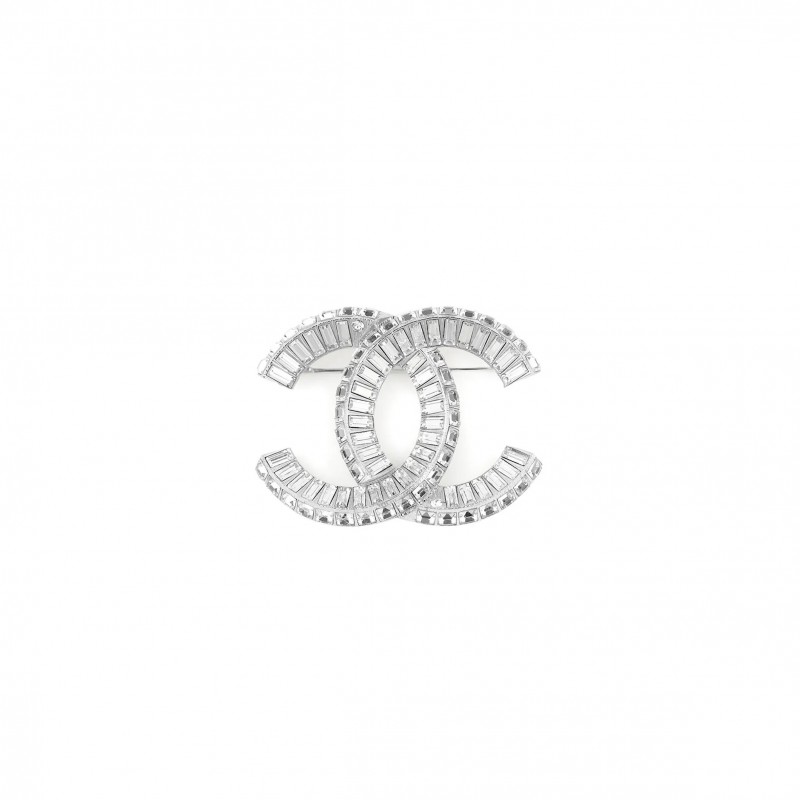 CHANEL CC LOGO BROOCH A63085