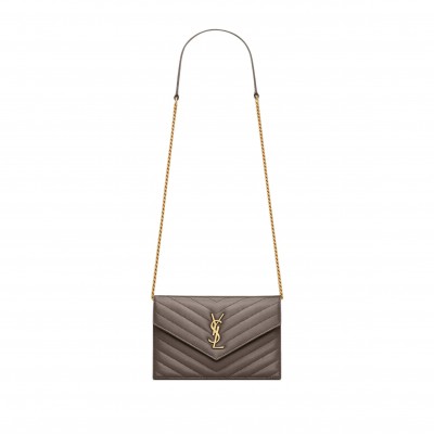 YSL CASSANDRE ENVELOPE CHAIN WALLET 857605AAA441996 (19*12.5*3.5cm)