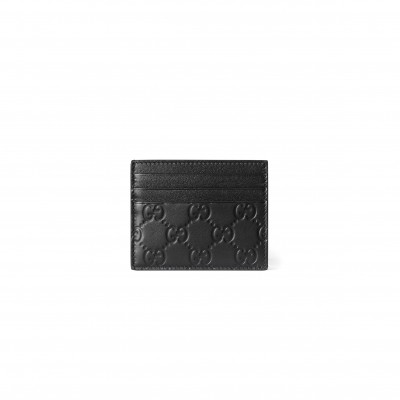 GUCCI GG EMBLEM CARD CASE ‎850187 (10*8cm)