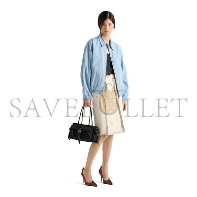PRADA EXPLORE MEDIUM RE-NYLON AND LEATHER TOTE BAG 1BG596 (31*17*11cm) PRADA EXPLORE MEDIUM RE-NYLON AND LEATHER TOTE BAG 1BG596 (31*17*11cm)