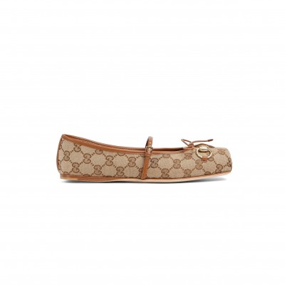 GUCCI HORSEBIT COLLECTION WOMEN'S BALLET FLATS 814321