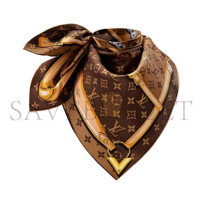 LOUIS VUITTON SCARF MONOGRAM CONFIDENTIAL SQUARE 90 M78666 (90*90cm) LOUIS VUITTON SCARF MONOGRAM CONFIDENTIAL SQUARE 90 M78666 (90*90cm)