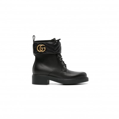 GUCCI DOUBLE G LOGO ANKLE BOOTS