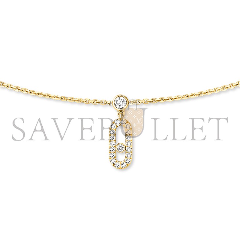 MESSIKA COLLIER CHOKER PAMPILLE PAVÉ MOVE UNO 12150-YG MESSIKA COLLIER CHOKER PAMPILLE PAVÉ MOVE UNO 12150-YG