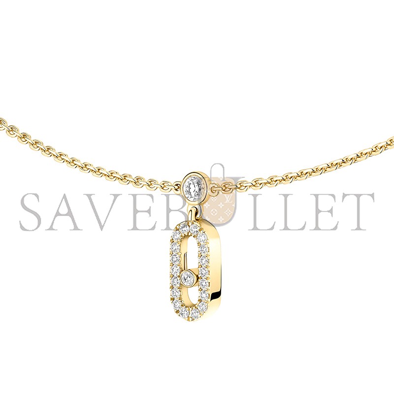 MESSIKA COLLIER CHOKER PAMPILLE PAVÉ MOVE UNO 12150-YG MESSIKA COLLIER CHOKER PAMPILLE PAVÉ MOVE UNO 12150-YG