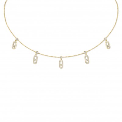 MESSIKA COLLIER CHOKER PAMPILLE PAVÉ MOVE UNO 12150-YG