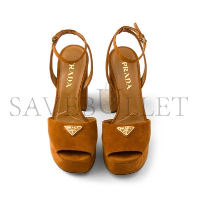 PRADA SUEDE PLATFORM SANDALS 1XP48B PRADA SUEDE PLATFORM SANDALS 1XP48B