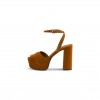 PRADA SUEDE PLATFORM SANDALS 1XP48B