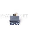 FENDI BAGUETTE MINI BLUE CANVAS BAG WITH FF EMBROIDERY 8BS017AV11F1LAZ (19.5*11*5cm) FENDI BAGUETTE MINI BLUE CANVAS BAG WITH FF EMBROIDERY 8BS017AV11F1LAZ (19.5*11*5cm)