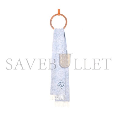 LOEWE SCARF ANAGRAM IN WOOL AND CASHMERE F811SS1X01 01 (180*38cm) LOEWE SCARF ANAGRAM IN WOOL AND CASHMERE F811SS1X01 01 (180*38cm)