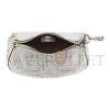 FENDI FENDIGRAPHY MINI SILVER CRYSTAL FF PATTERN LEATHER HANDBAG 8BS081APKFF1MZK (16.5*14*5cm)