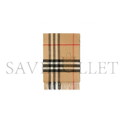 BURBERRY SCARF CHECK CASHMERE 80765761 (168*30cm)