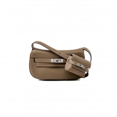 HERMÈS MASTER SWIFT KELLY MOOVE NEW WHITE (20*11.5*6cm)