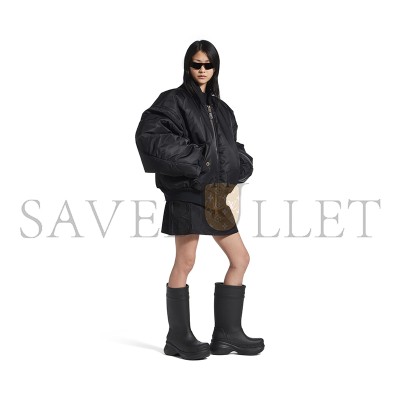 BALENCIAGA BLACK WOMEN'S CROCS BOOTS 677388W1S8E1000
