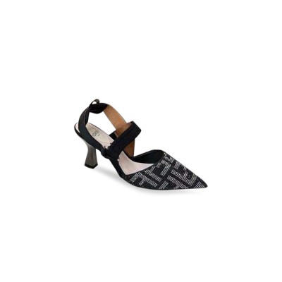 FENDI COLIBRI HIGH-HEELED SLINGBACKS 8J8476AQ62F3MYB