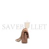 CHANEL MEDIUM CLASSIC DOUBLE FLAP BAG SUEDE LEATHER LIGHT BROWN LGHW (25*16*6cm)