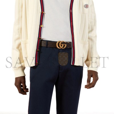 GUCCI BELT REVERSIBLE WITH DOUBLE G BUCKLE 627055