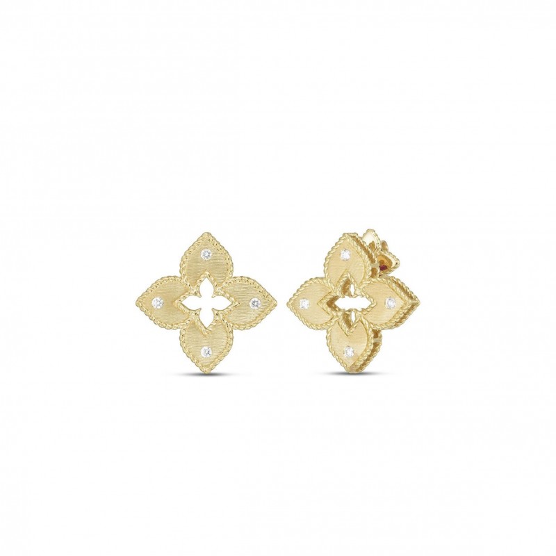 ROBERTO COIN VENETIAN PRINCESS EARRINGS WITH DIAMONDS ADR777EA1247 ROBERTO COIN VENETIAN PRINCESS EARRINGS WITH DIAMONDS ADR777EA1247