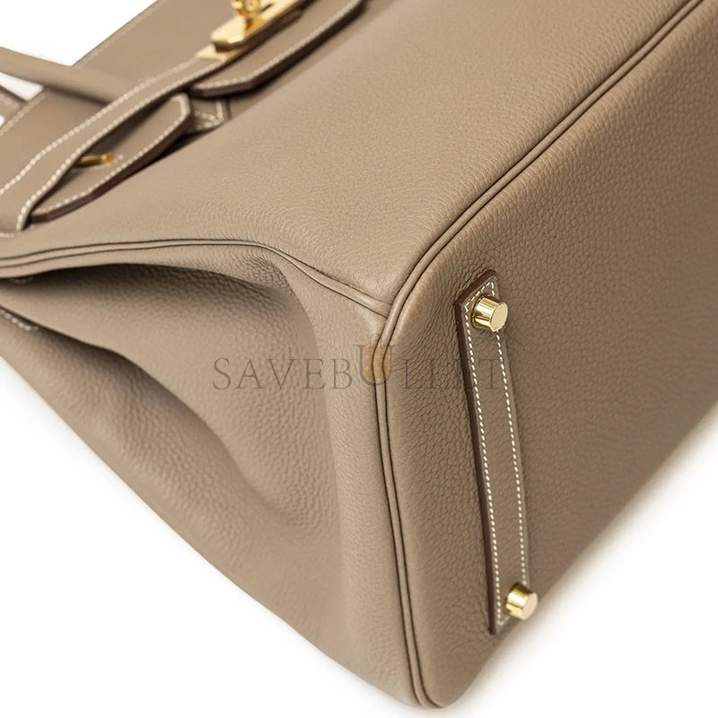 HERMÈS MASTER BIRKIN 35 ETOUPE TOGO GOLD HARDWARE (35*28*18cm)