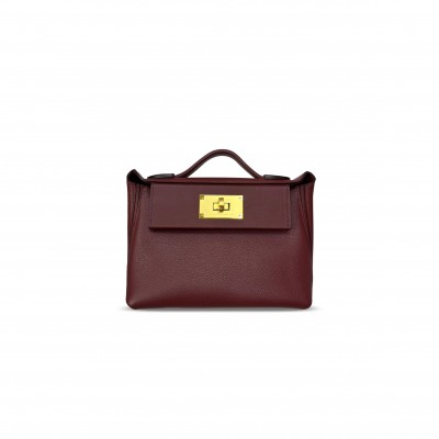 HERMÈS MASTER 2424 EVERCOLOR AND SWIFT GOLD HARDWARE (21*16*11cm)