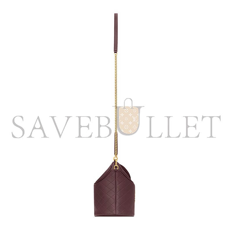 YSL GABY BUCKET BAG IN LAMBSKIN 7639611EL076195 (19*17*15cm)