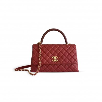 CHANEL COCO TOP HANDLE FLAP BAG A92991 (28*19*12cm) CHANEL COCO TOP HANDLE FLAP BAG A92991 (28*19*12cm)
