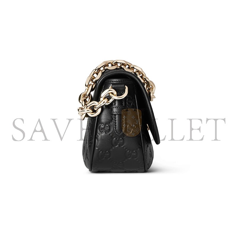 GUCCI GG EMBLEM SMALL SHOULDER BAG 847448 (20.5*13*7cm) GUCCI GG EMBLEM SMALL SHOULDER BAG 847448 (20.5*13*7cm)
