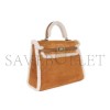 HERMÈS MASTER KELLY 35 TEDDY PLUSH SWIFT CHAMOIS  ALEZAN PALLADIUM HARDWARE (35*25*12cm)