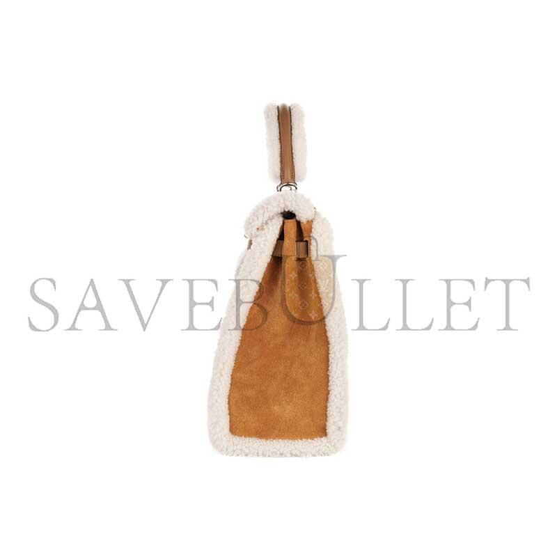 HERMÈS MASTER KELLY 35 TEDDY PLUSH SWIFT CHAMOIS  ALEZAN PALLADIUM HARDWARE (35*25*12cm)