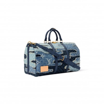 LOUIS VUITTON MASTER DENIM KEEPALL BANDOULIÈRE 50 M26117 (50*29*23cm)
