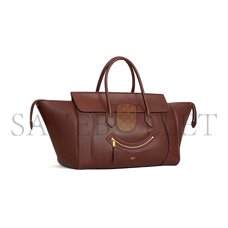 CELINE MEDIUM SMILING NEW LUGGAGE IN SUPPLE SHINY LAMBSKIN 123693GW2.28BK (36*22*16cm) CELINE MEDIUM SMILING NEW LUGGAGE IN SUPPLE SHINY LAMBSKIN 123693GW2.28BK (36*22*16cm)