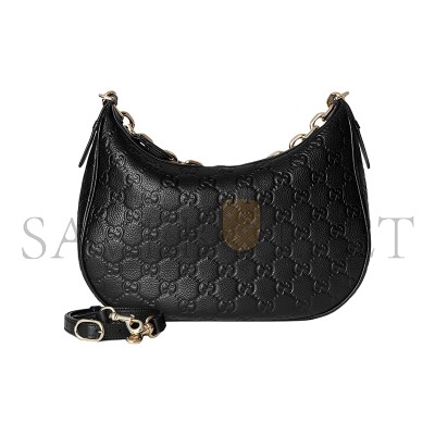 GUCCI GG EMBLEM MEDIUM SHOULDER BAG 820453AAEEM1000 (32*24*7cm) GUCCI GG EMBLEM MEDIUM SHOULDER BAG 820453AAEEM1000 (32*24*7cm)