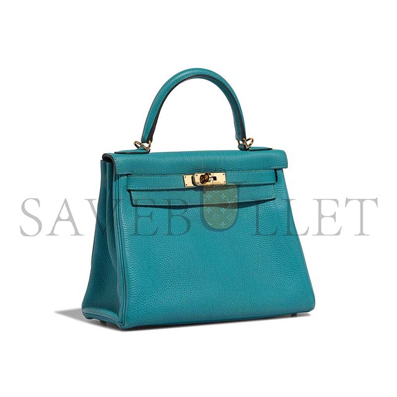 HERMÈS KELLY 28 TOGO BLEU PAON  (28*21*10cm)