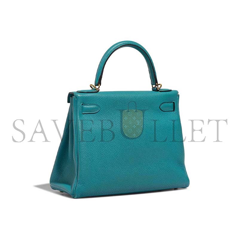 HERMÈS KELLY 28 TOGO BLEU PAON  (28*21*10cm)