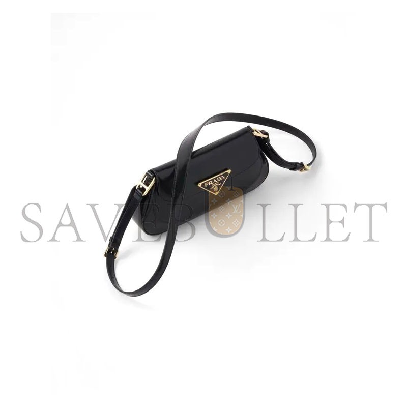 PRADA BRUSHED LEATHER SHOULDER BAG 1BD345 (24*11*4cm)  