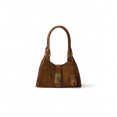PRADA SMALL SUEDE TOTE BAG 1BG580 (26*18*12cm)