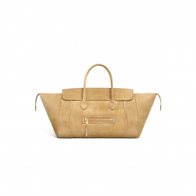 CELINE MEDIUM NEW LUGGAGE IN SUEDE CALFSKIN L100E2N22.02BG (36*22*16cm)