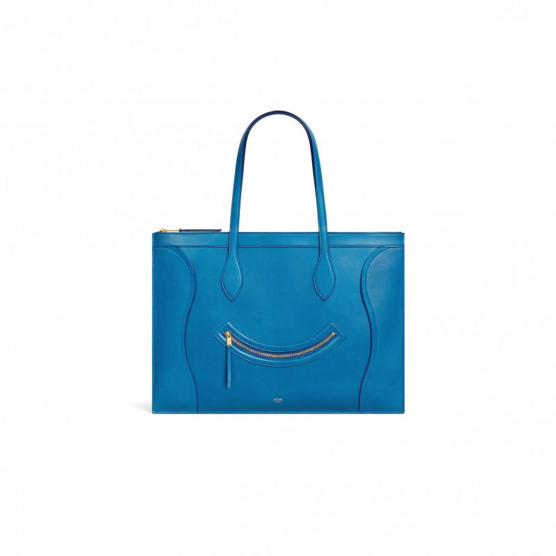 CELINE FLAT CABAS NEW LUGGAGE IN GLOSSY CALFSKIN 123963GW4.07QH (44.5*31.5*0.5cm)