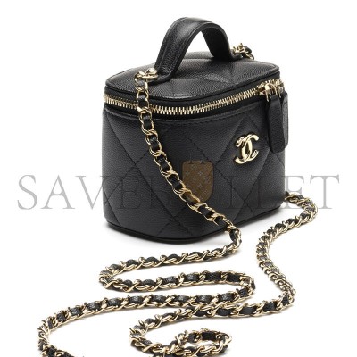 CHANEL MASTER 25K CAVIAR LEATHER MINI VANITY CASE AP4934 (11*8.5*7cm) CHANEL MASTER 25K CAVIAR LEATHER MINI VANITY CASE AP4934 (11*8.5*7cm)