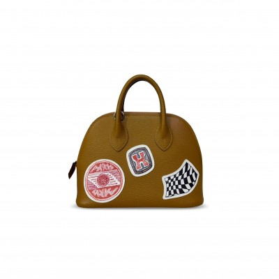 HERMES MINI BOLIDE 1923 CHEVRE MYSORE PAIGU COLLE (18*13*8cm) HERMES MINI BOLIDE 1923 CHEVRE MYSORE PAIGU COLLE (18*13*8cm)
