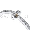 TIFFANY TT1 WIDE DIAMOND HINGED BANGLE IN WHITE GOLD 68127394 TIFFANY TT1 WIDE DIAMOND HINGED BANGLE IN WHITE GOLD 68127394