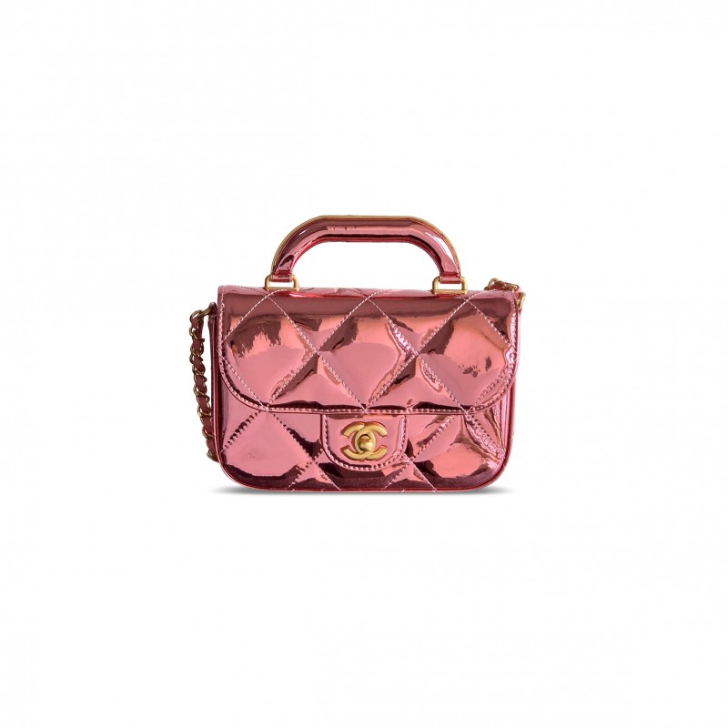 CHANEL MINI FLAP BAG WITH TOP HANDLE AS5805 (18.5*13*4.5cm)