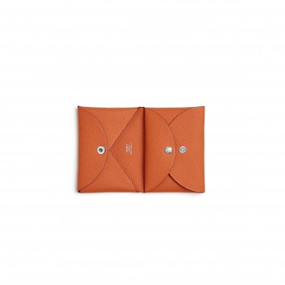 HERMES CALVI DUO COMPACT CARD HOLDER H083035CK93 (10.5*7*1.3cm)