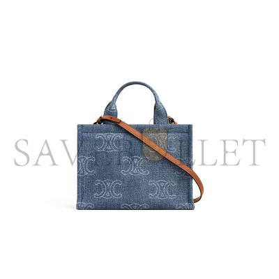 CELINE SMALL CABAS THAIS IN DENIM 199162FYL.07DD (25.5*18.5*12cm) CELINE SMALL CABAS THAIS IN DENIM 199162FYL.07DD (25.5*18.5*12cm)