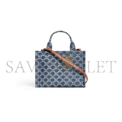 CELINE SMALL CABAS THAIS DENIM 199162FRG.05DS (25.5*18.5*12cm) CELINE SMALL CABAS THAIS DENIM 199162FRG.05DS (25.5*18.5*12cm)