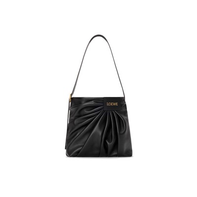 LOEWE DRAPED TOTE IN MELLOW NAPPA LAMBSKIN ADHBDPTX01-1100 (30*29*13cm)