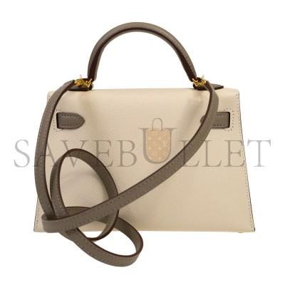 HERMES MASTER MINI KELLY EPSOM GOLD HARDWARE (19*12*5.5cm)