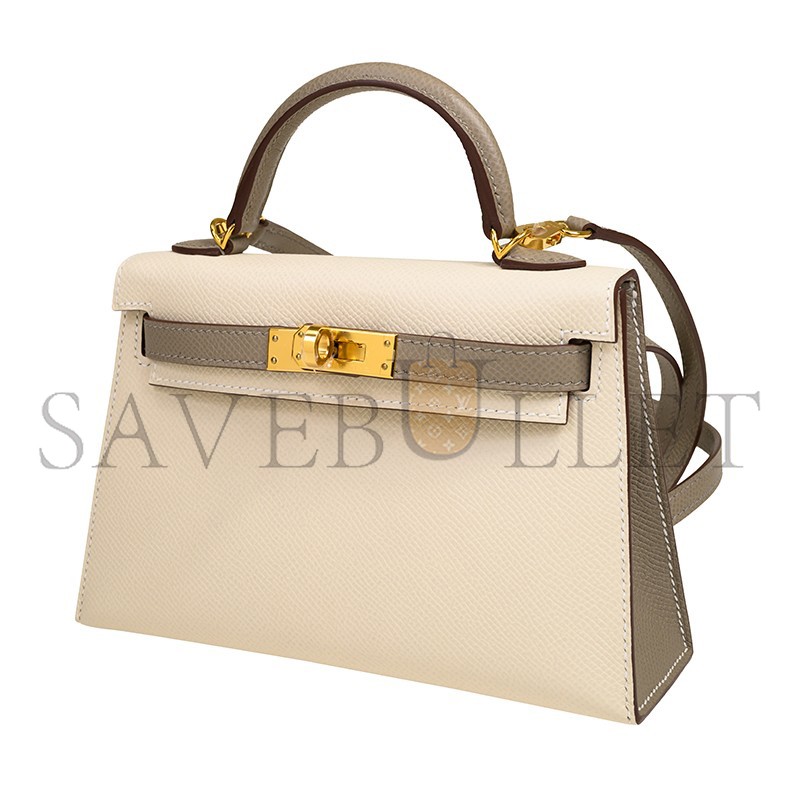 HERMES MASTER MINI KELLY EPSOM GOLD HARDWARE (19*12*5.5cm)